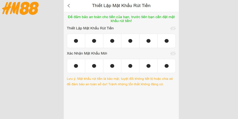 Những điều cần chuẩn bị trước khi rút tiền HM88
